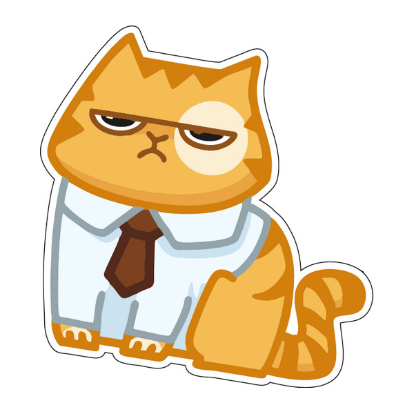 Стикеры котик