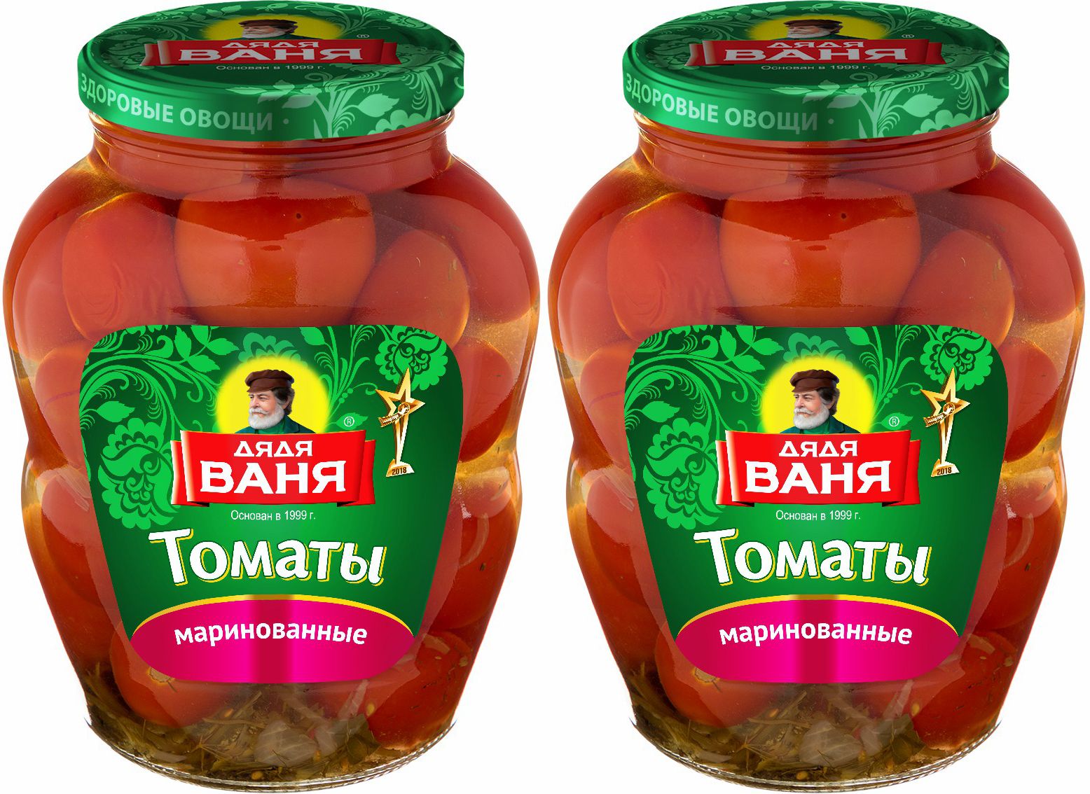 Томаты Дядя Ваня маринованные, комплект: 2 упаковки по 1.8 кг - купить с  доставкой по выгодным ценам в интернет-магазине OZON (692445188)