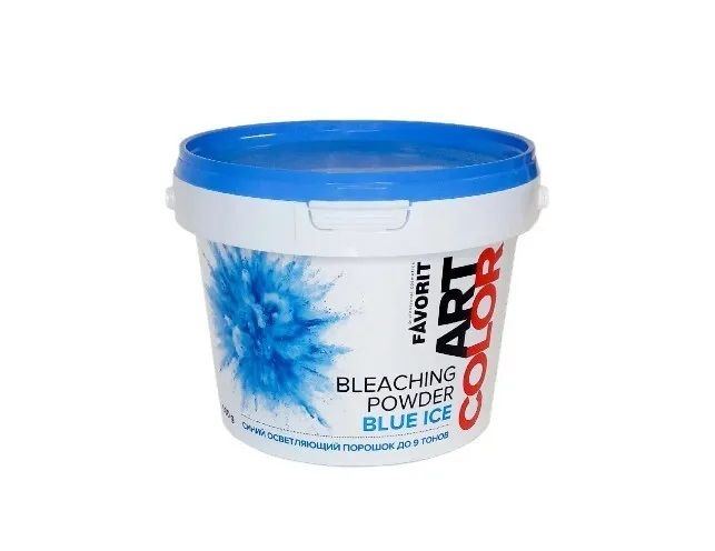 FARMAVITA Синий осветляющий порошок до 9 тонов Favorit Art Color Blue Ice 500 г+банка с ложкой