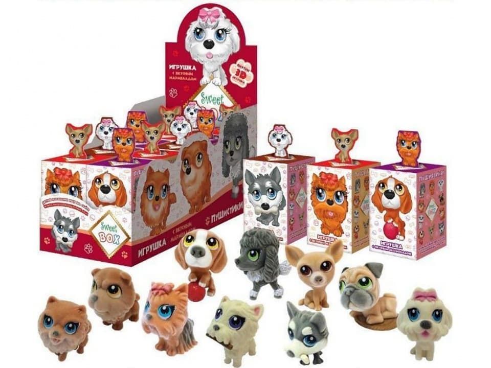 Конфитрейд sweetbox свитбокс. Sweet box пушистики собачки. Sweetbox пушистики котята 3. Свит бокс пушистики щенята 3. Мармеладки собачки.