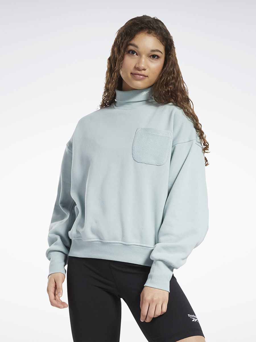 AE Fleece Mock Neck Sweatshirt