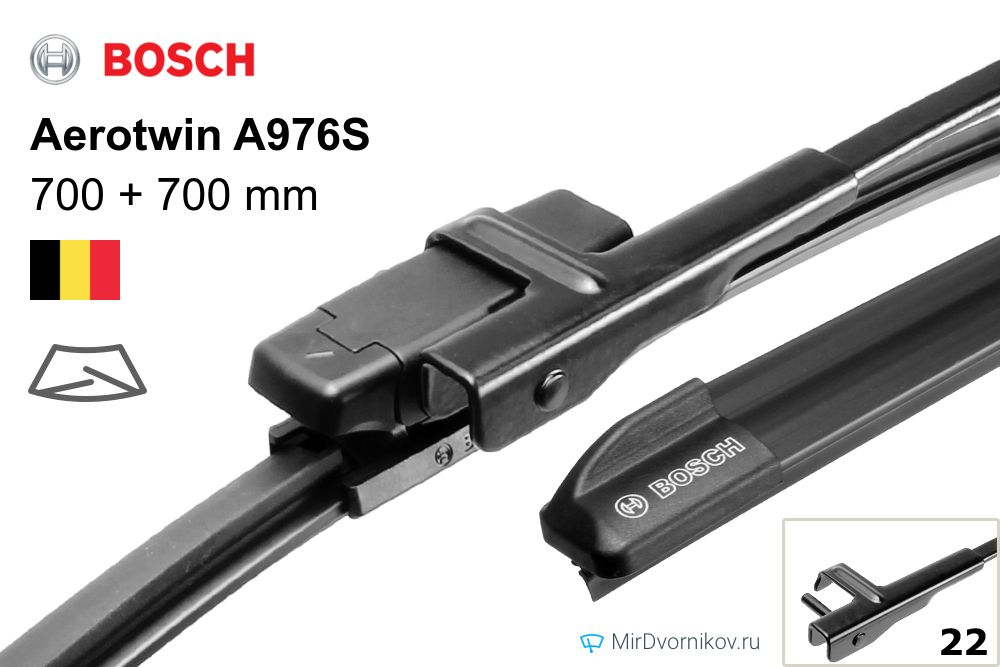 Замок дворника. Щетки стеклоочистителя Bosch Aerotwin RLE a980s, 600/475 мм, 3397118980. Bosch Aerotwin 3397007416. Bosch Aerotwin 3.397.118.967. Крепление щеток Side Pin 22mm Alca.