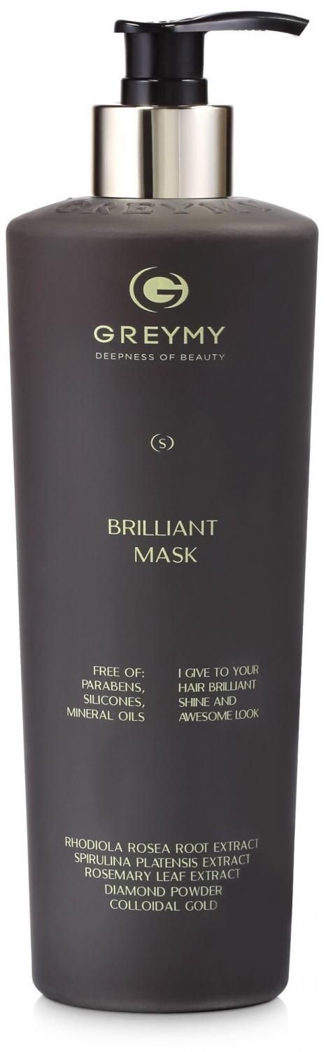 Бриллиантовая маска для волос greymy brilliant mask с кератином