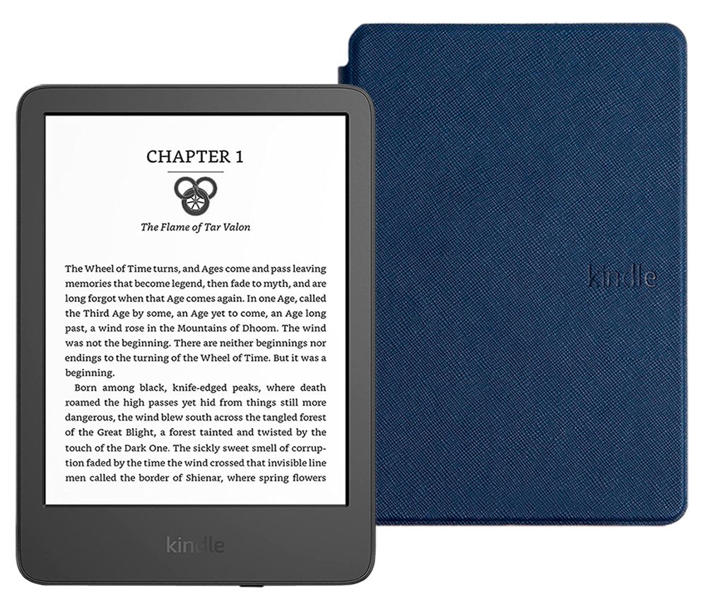 Amazon Kindle 6" Электронная книга 11 (16Gb) SO + обложка ReaderОNE, синий