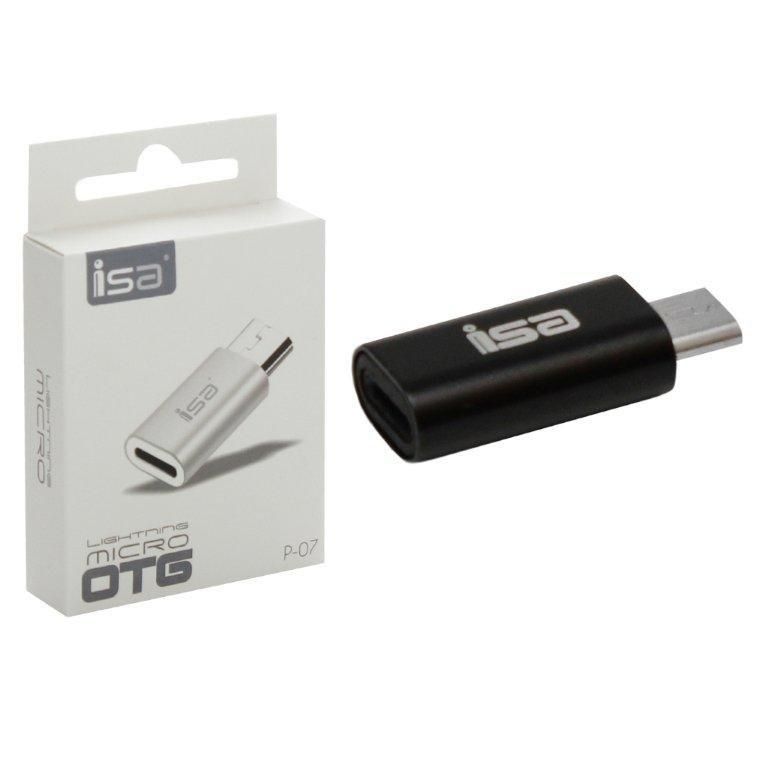 Адаптер lightning micro usb. Переходник micro usb на lightning p-07 isa. переходник micro usb на lightning p07. type-c micro usb p-08 isa. переходник (адаптер) usb type c на micro usb, алюминий, isa, p-08.