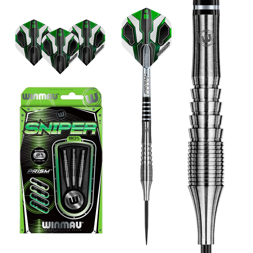 Дротики 21гр Winmau Sniper steeltip (профессиональный уровень, вольфрам 90%). Дротики для игры в Дартс.