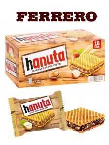 Вафельные печенья Ферерро Ханута / Ferrero Hanuta (220г / 10 шт.) (Германия)