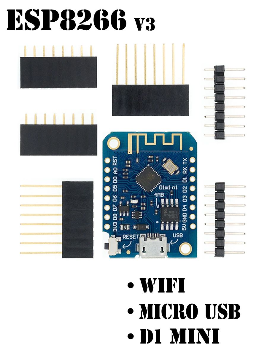 Контроллер ESP8266 4Mb D1 Mini