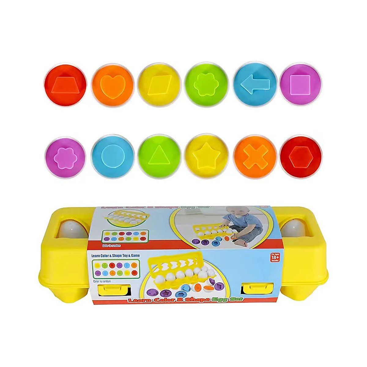 frler frler car matching eggs toy color shape learning развивающие игрушки  развивающие игры для детей - купить с доставкой по выгодным ценам в  интернет-магазине OZON (1215914341)