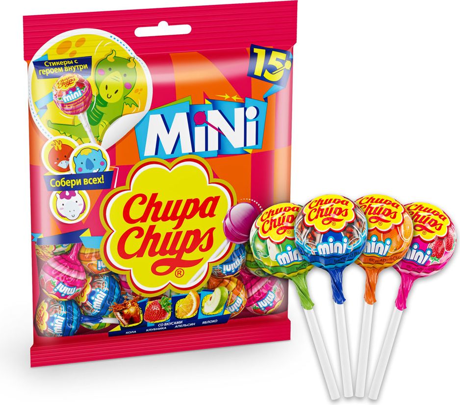 Карамель Chupa Chups Мини, 90 г