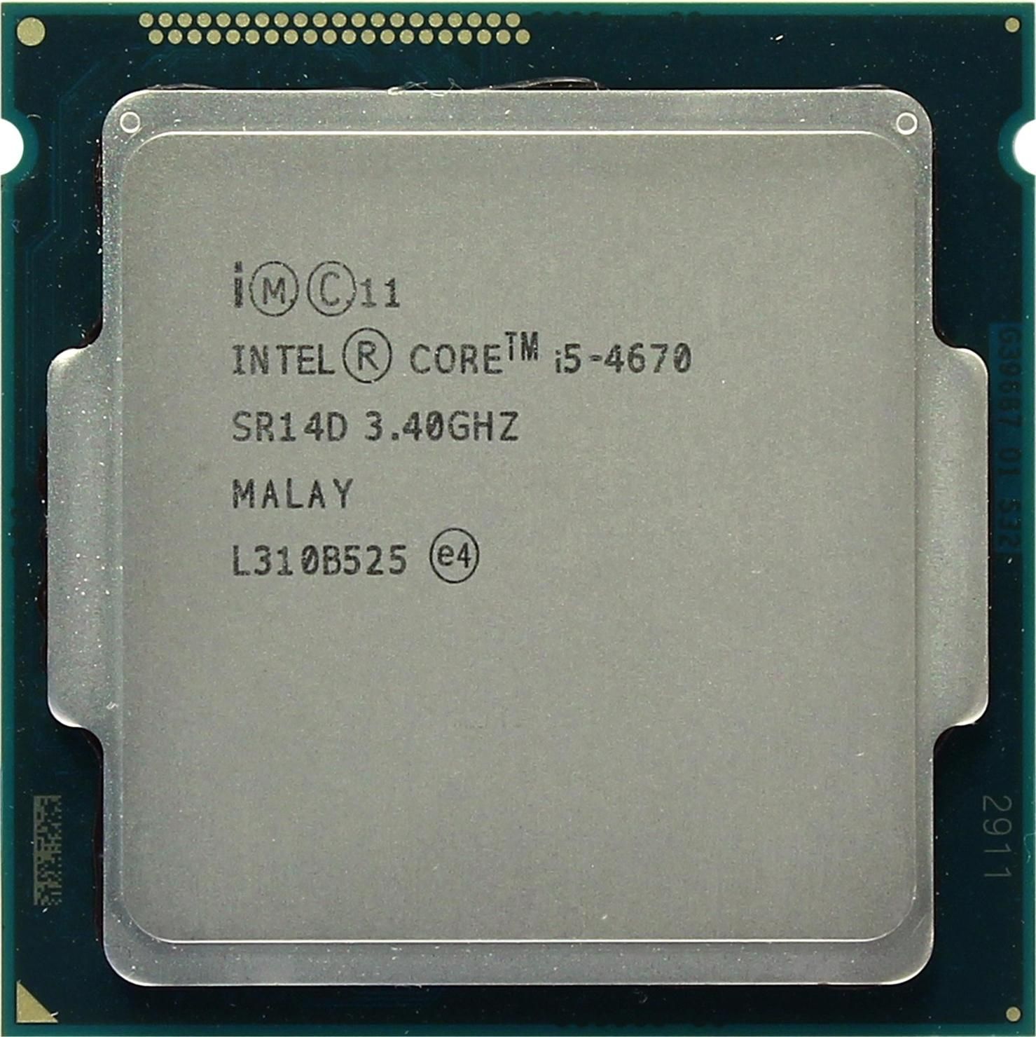 ПроцессорIntelCorei54670(3,4Ghz,1150,6Mb,4C/4T,GPU)OEM(безкулера)