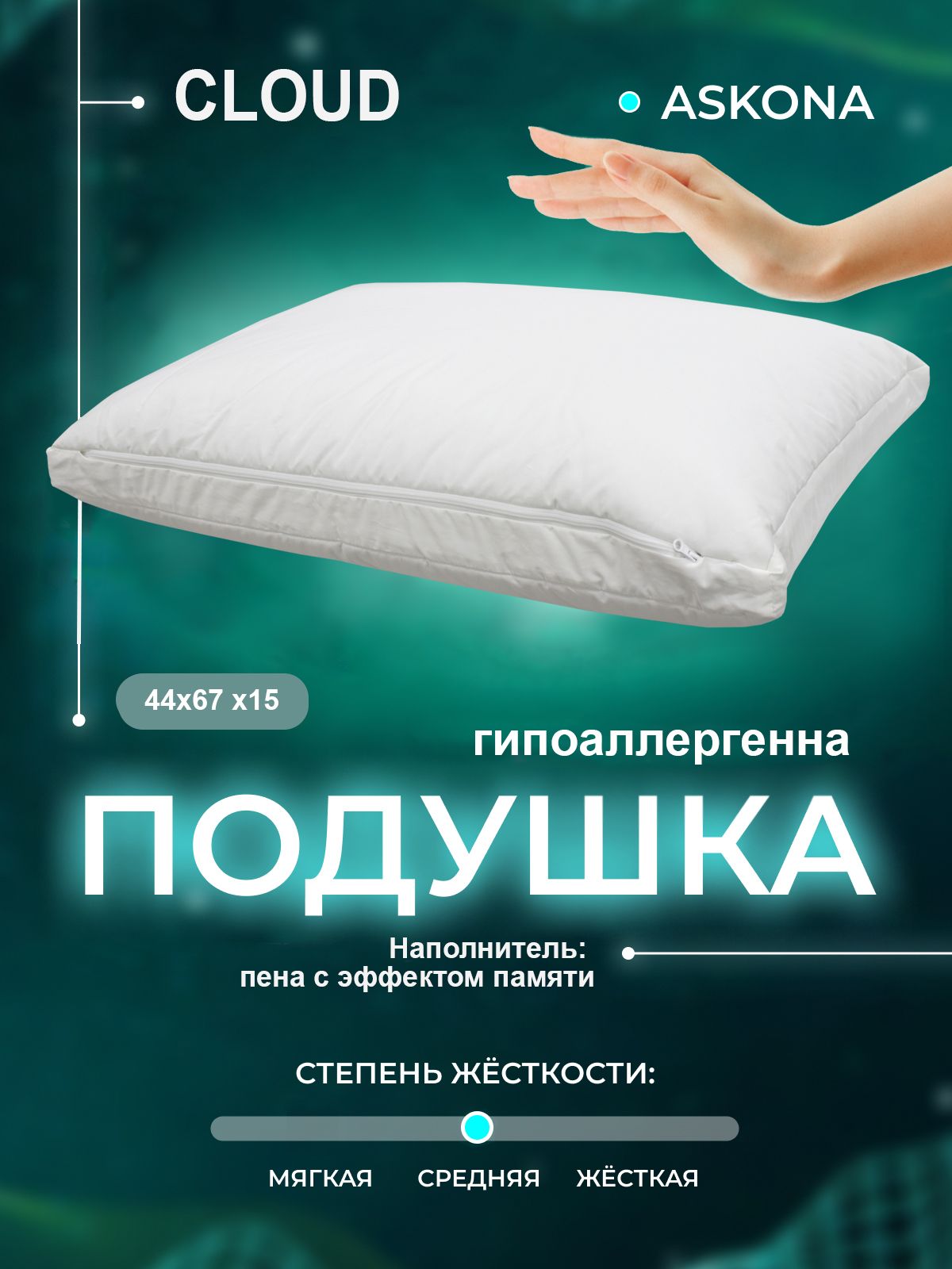 Подушка с эффектом памяти аскона. Askona подушка cloud отзывы.
