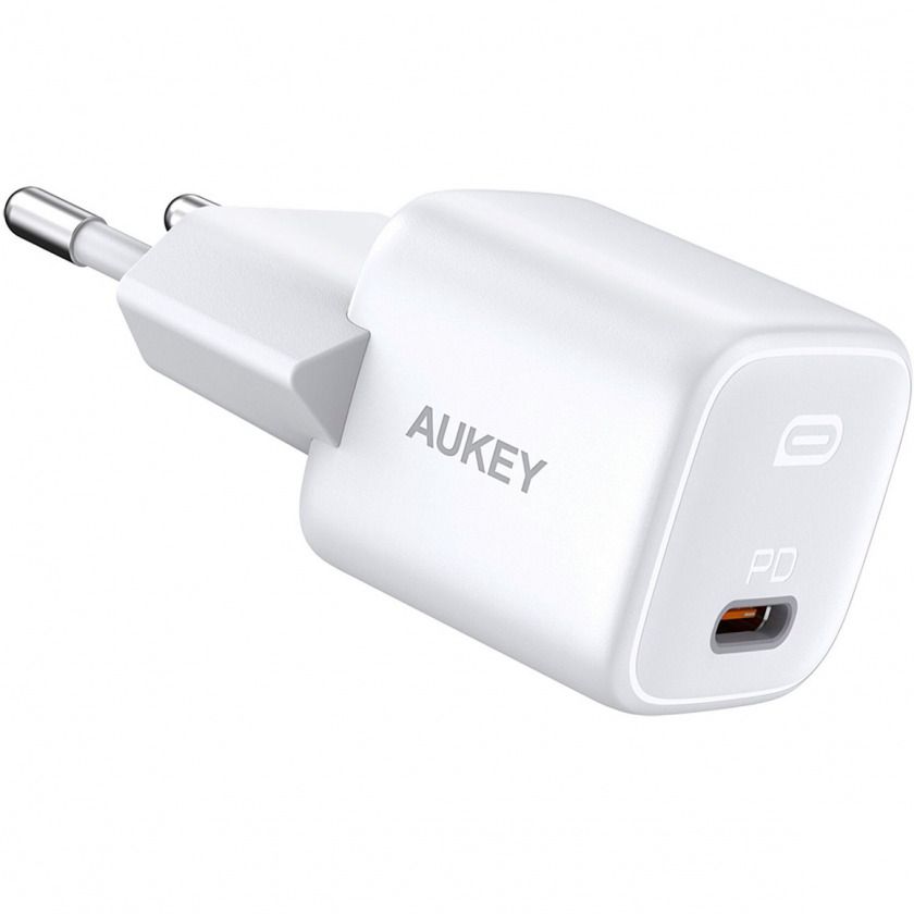 СетевоезарядноеустройствоAukeyOmniaMini20WPDCharger3A/1xUSB-CWhiteбелыйPA-B1