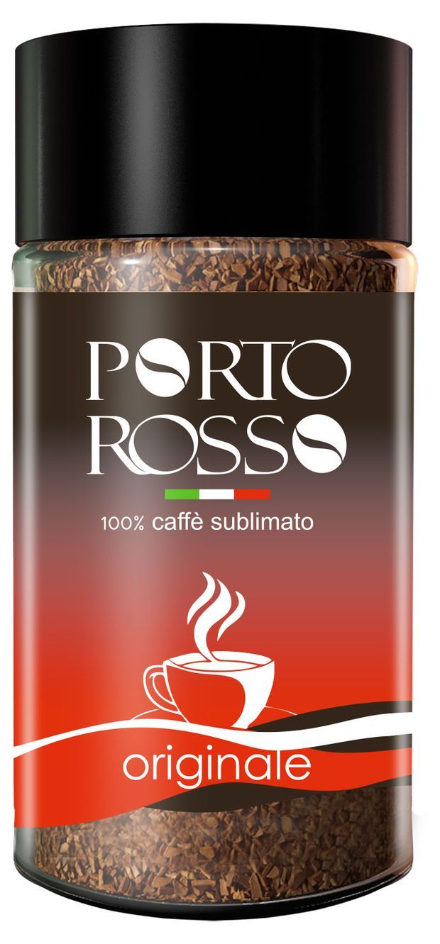 Кофе растворимый Porto Rosso Сублимированный 90г. 1шт.