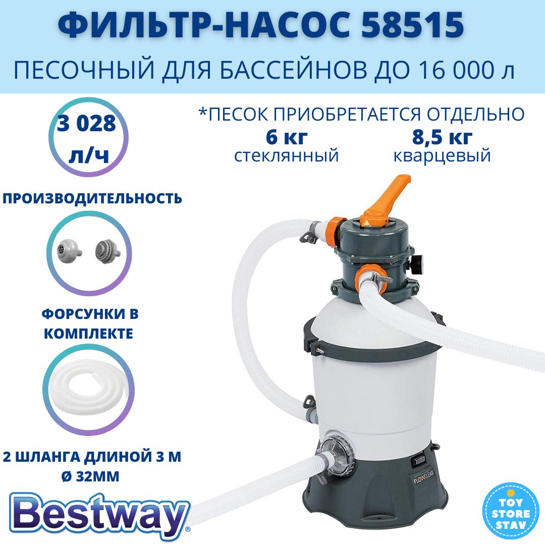 Инструкция к песочному фильтру bestway. Песочный фильтр-насос Bestway 3028 л/ч 58515. Насос фильтр Бествей 58515. Песочный фильтр Bestway 58515. Песочный фильтр для бассейна Bestway Flowclear.