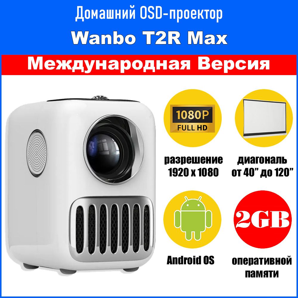 Xiaomi Wanbo Projector T2r Max Купить