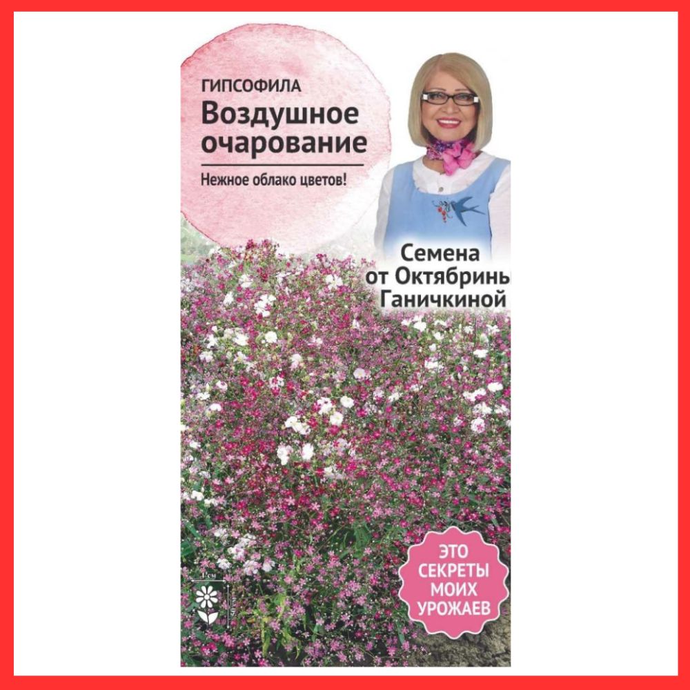 Семена однолетних цветов Гипсофила Воздушное очарование для сада , огорода  , дачи и дома / В грунт , ящик , контейнер / Гипсофила сухоцвет