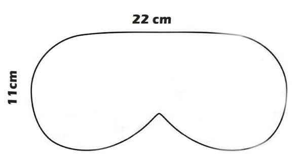 Повязка на глаза своими руками выкройка Шелковистая маска для сна (размер L) комплект с резинкой для волос на подарок в 