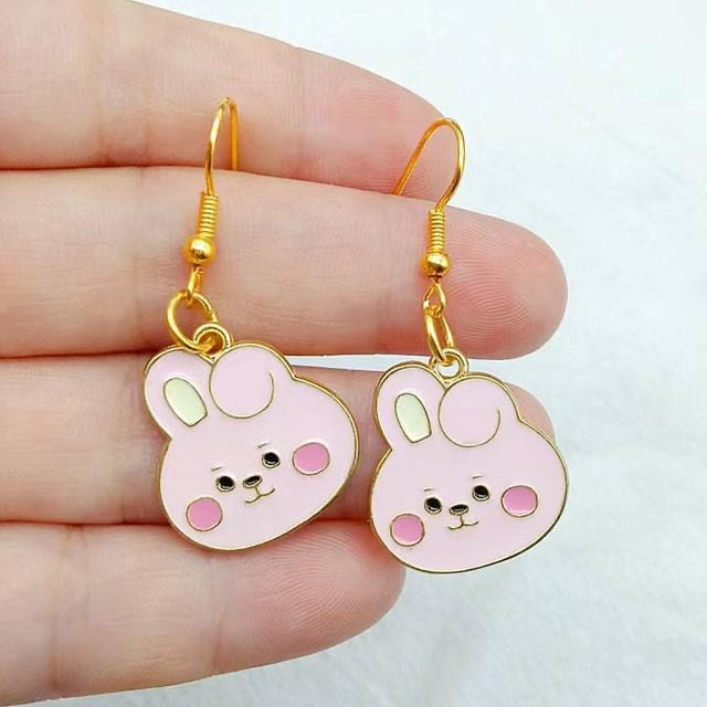 Серьги hello Kitty из глины