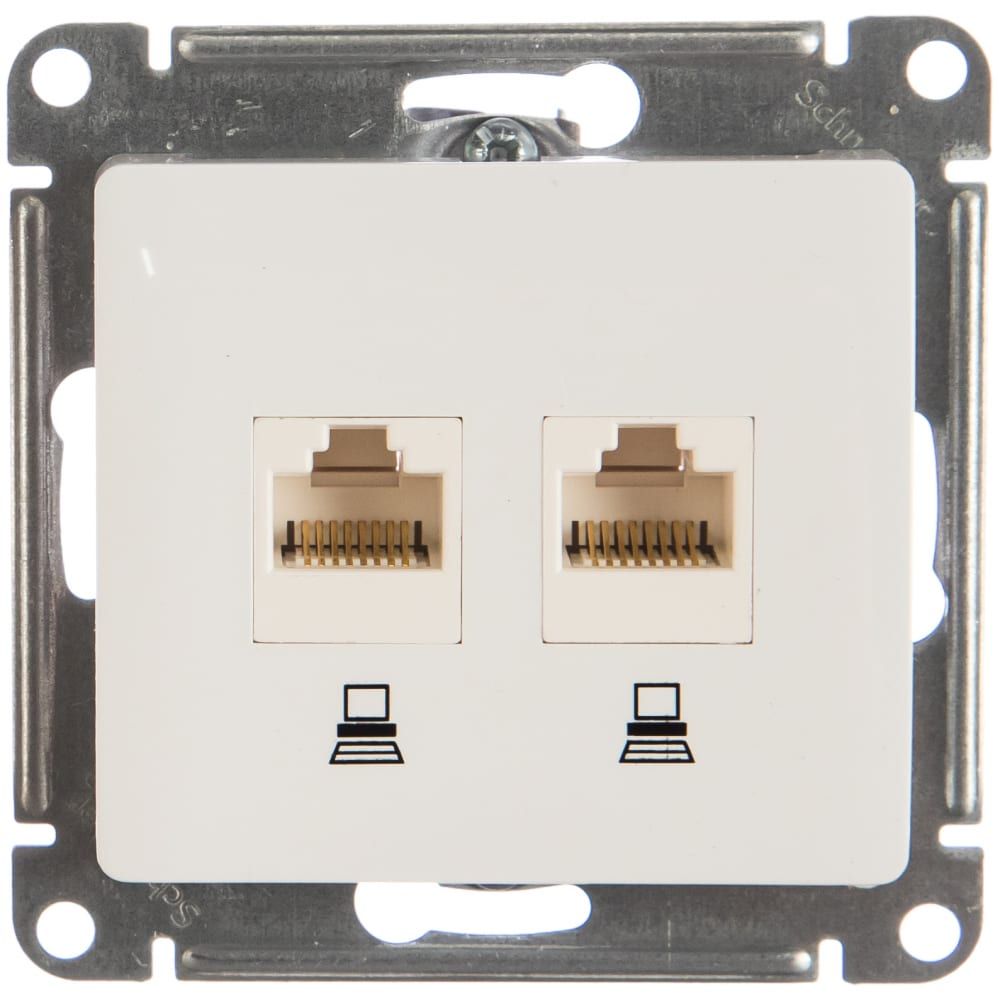 Розетка компьютерная schneider electric glossa Розетка компьютерная schneider electric glossa