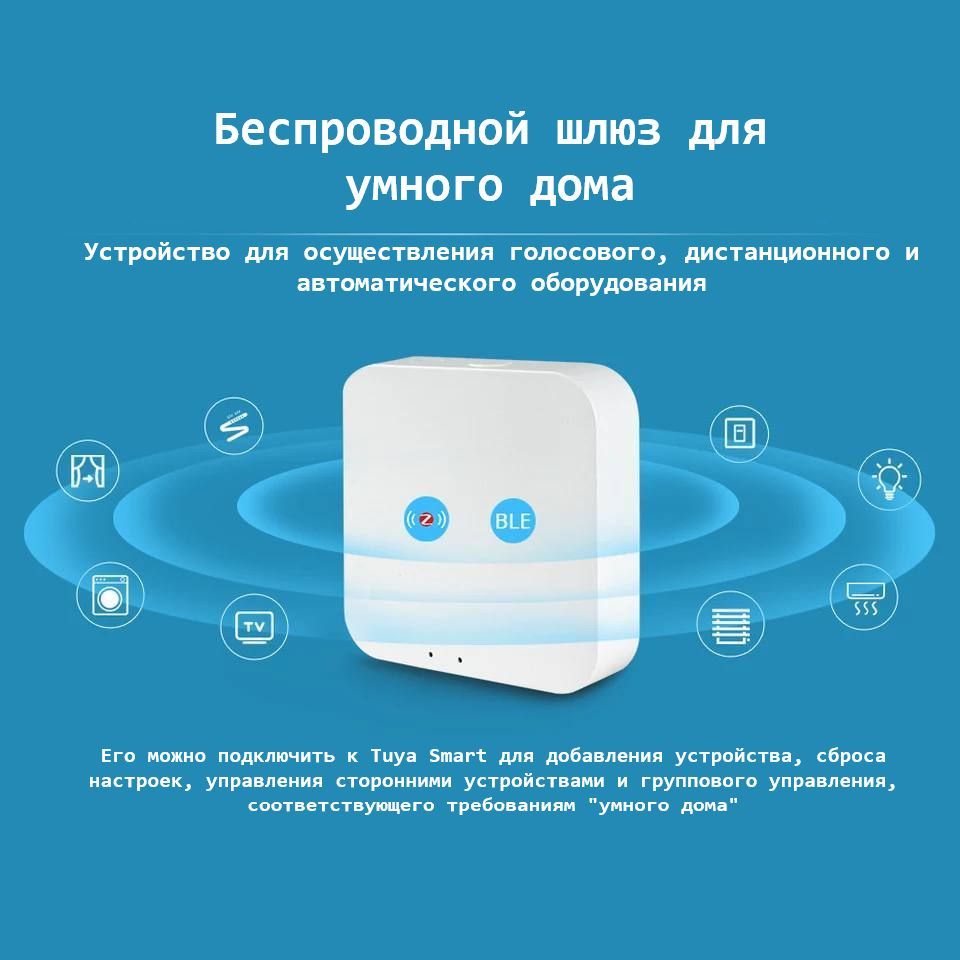 Беспроводной шлюз для умного дома / Блок управления умным домом Tuya ZigBee  3.0 (Д) - купить по доступным ценам в интернет-магазине OZON (1560911487)