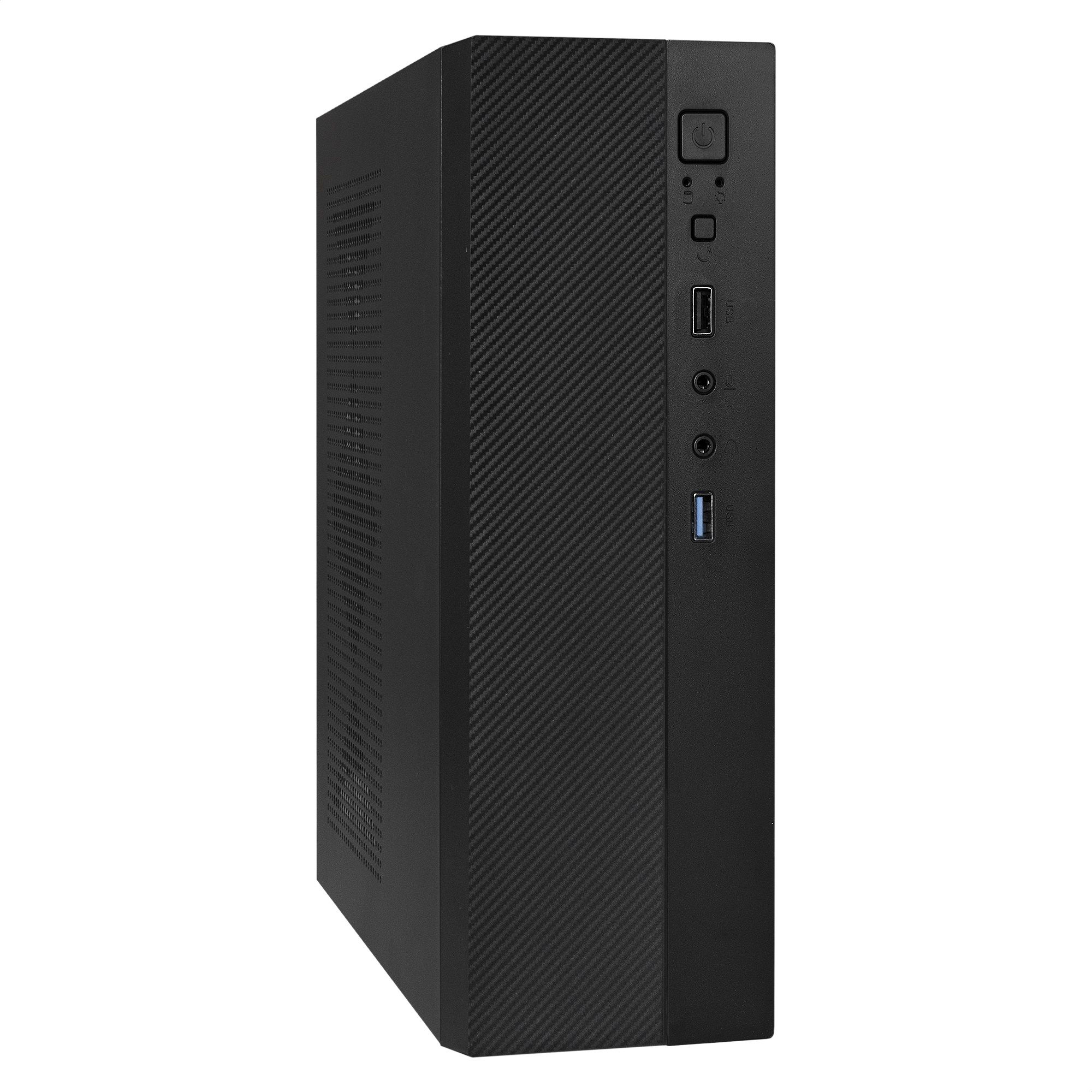 КорпусDesktopExeGateMI-301U(mATX/mini-ITX,безБП,1*USB+1*USB3.0,аудио,черный)