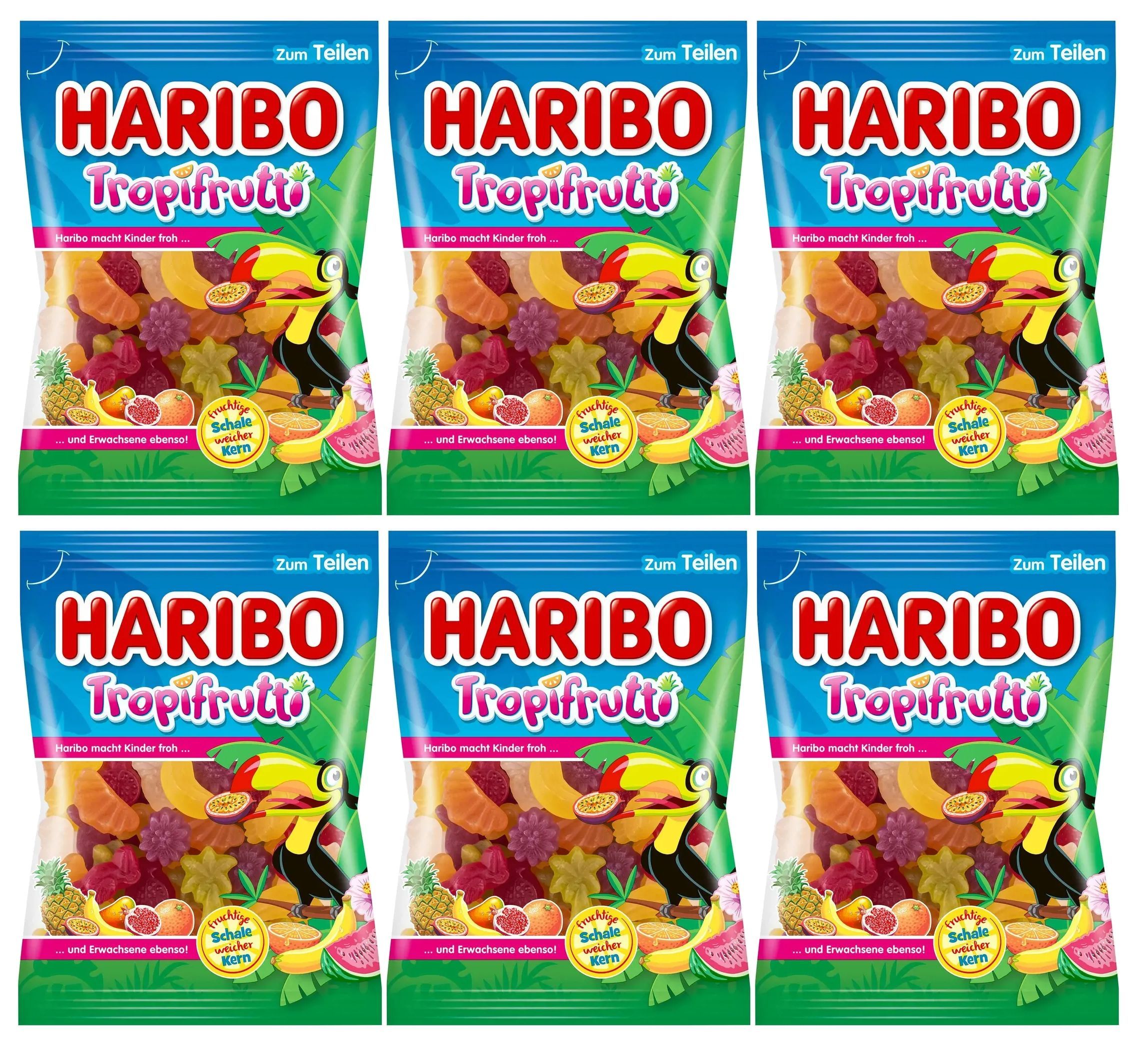 Твердый снаружи, мягкий внутри — неповторимая текстура делает <b>HARIBO</b> Tropif...