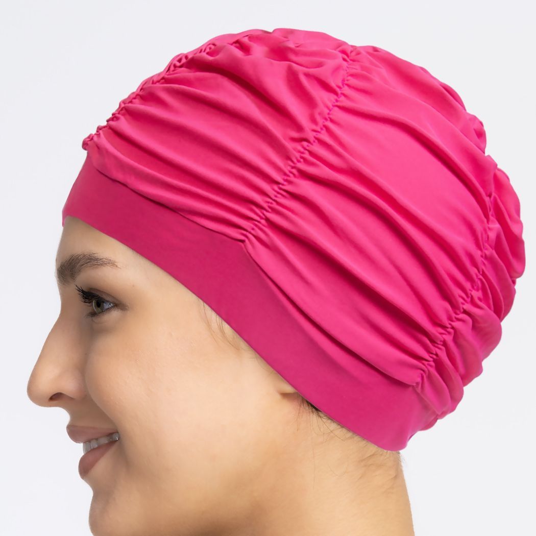 тканевая шапочка для бассейна. шапочка для плавания tyr pineapple fade swim cap (466 голубой).