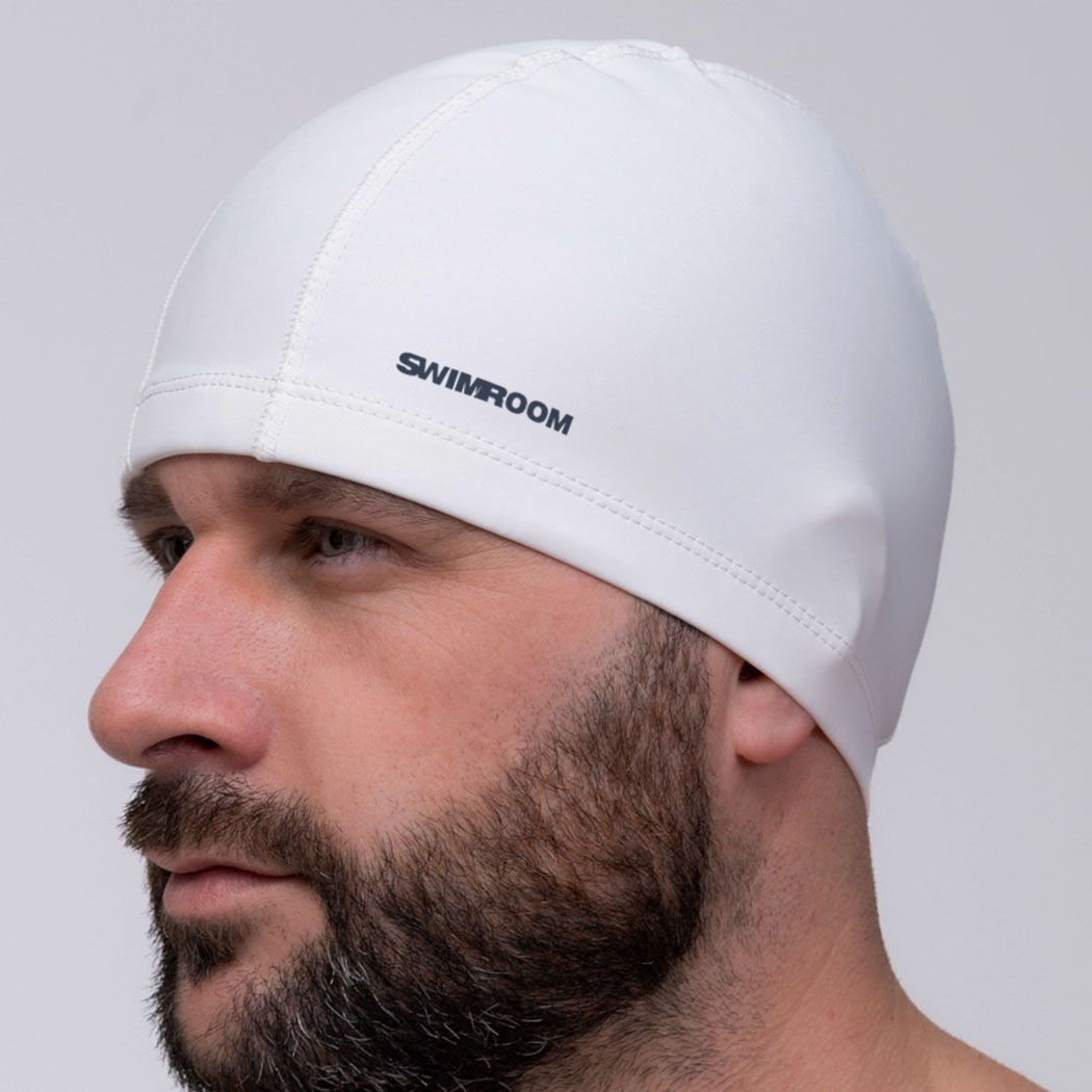 КомбинированнаяшапочкадляплаванияSwimRoom"PUSwimCap",Взрослая,цветбелый