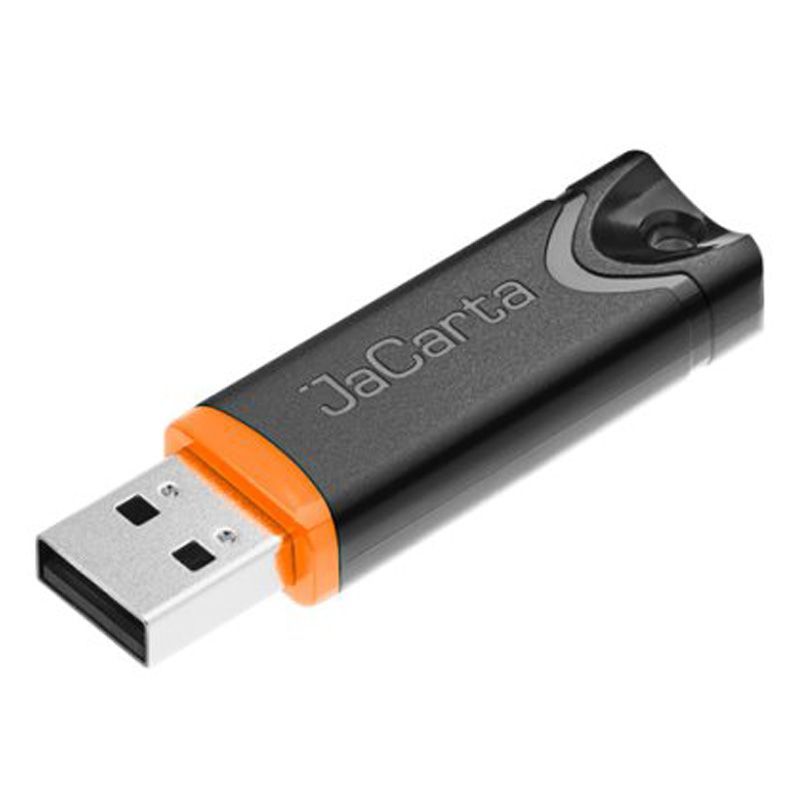 Аладдин ЭЦП JaCarta LT (USB-токен Nano) + сертификат_XL, оранжевый, черный