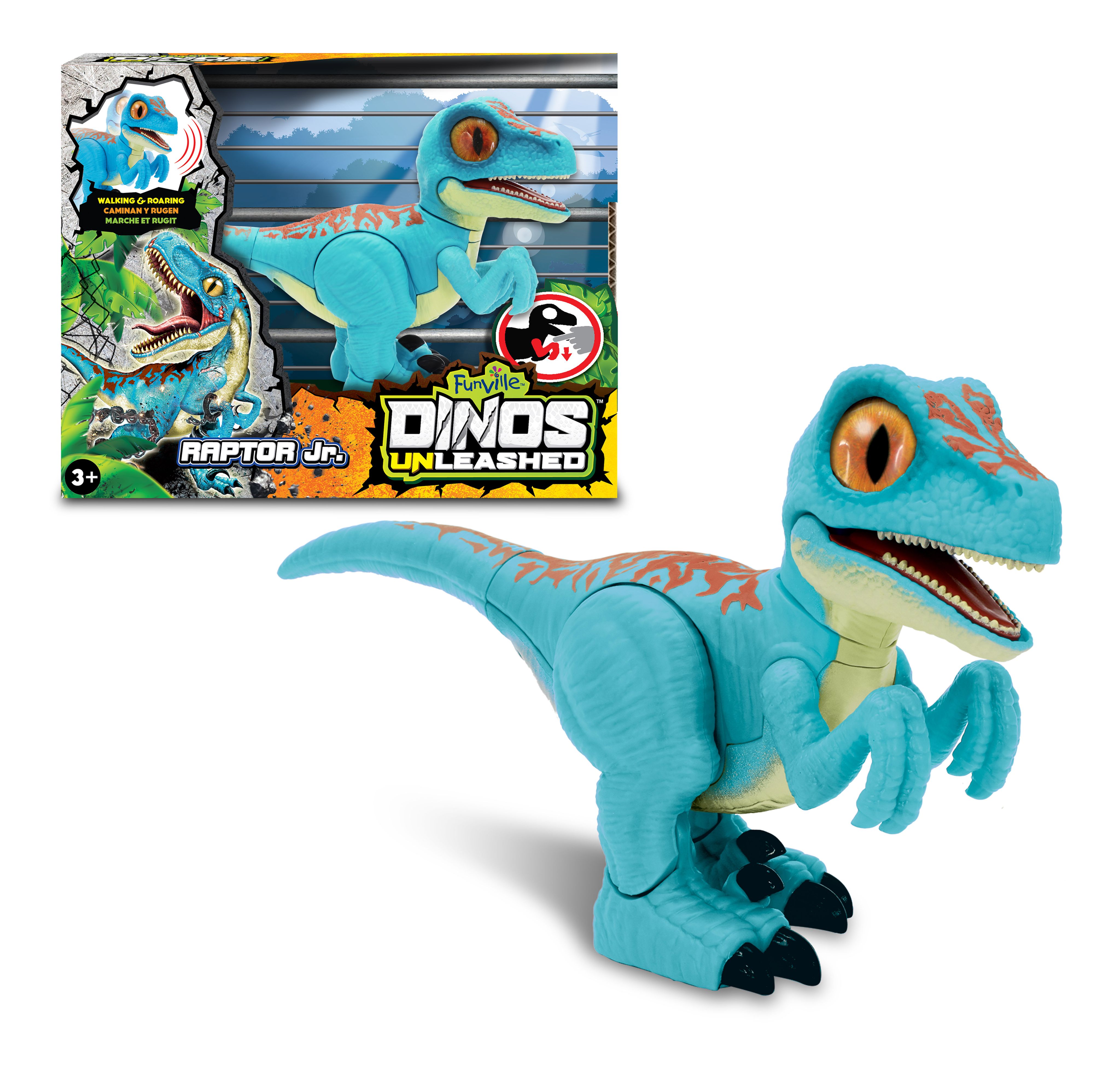 Игрушка Dino Uleashed динозавр Раптор со звуковыми эффектами и электромеха  - купить с доставкой по выгодным ценам в интернет-магазине OZON (994889777)