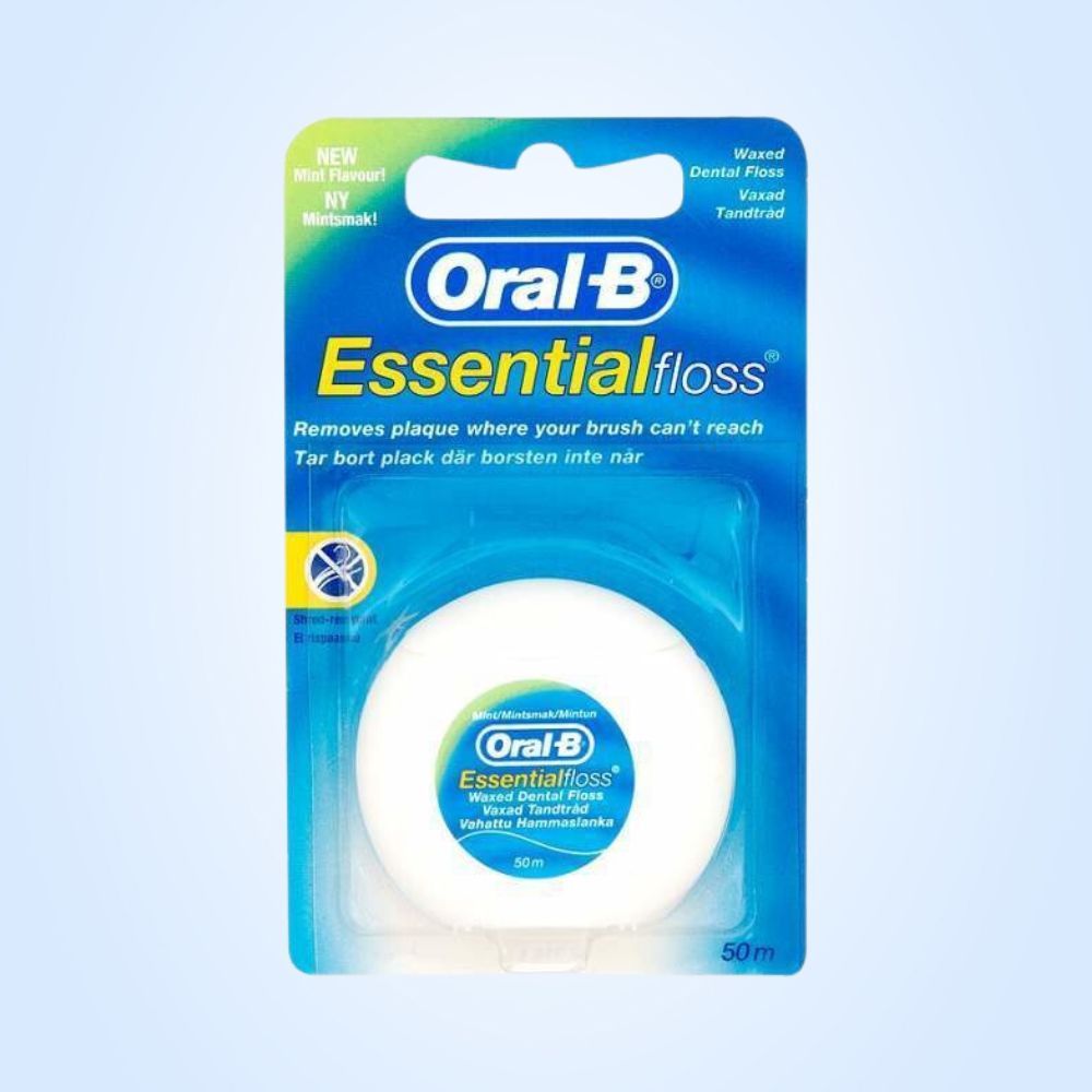 Нить вощеная Oral-B Essential мятная, 50 м