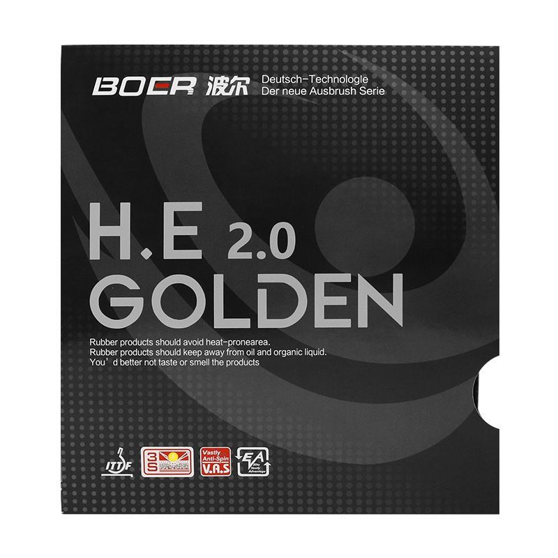 НакладкиBOERHE2.0GOLDENКраснаянаракеткидлянастольноготенниса