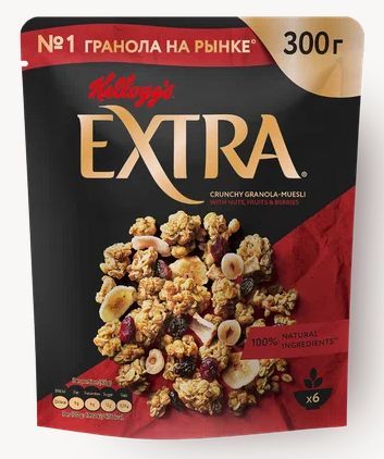 Гранола-мюсли Kellogg's Extra с орехами, фруктами, ягодами