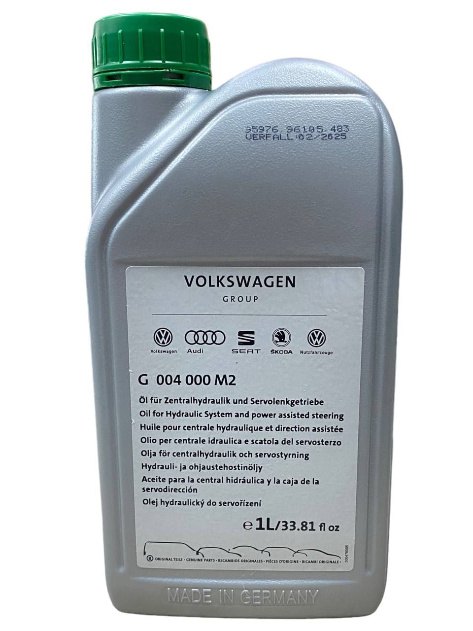 Жидкость ГУР Power Steering Fluid VOLKSWAGEN G004000M2 1л - купить по  выгодной цене в интернет-магазине OZON (1044246612)