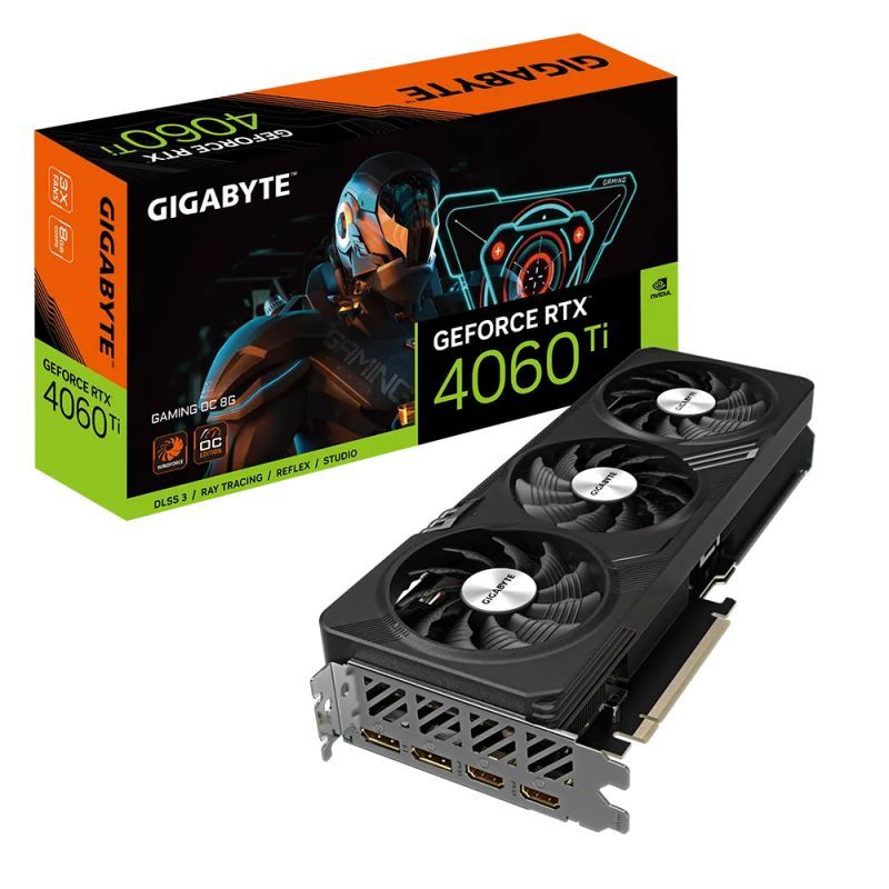 Gigabyte Видеокарта GeForce RTX 4060 Ti 8 ГБ (GV-N406TGAMING OC-8GD)