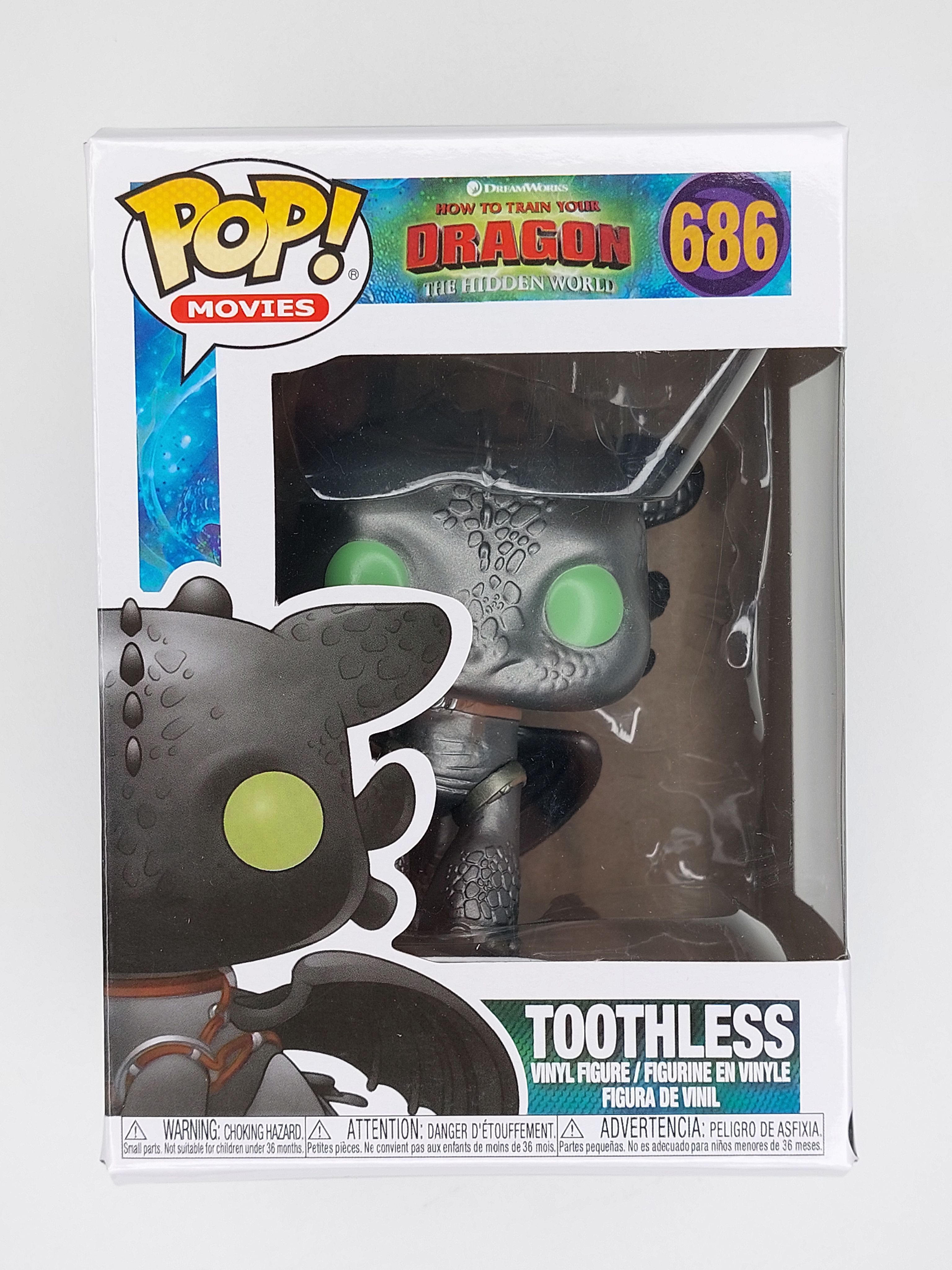 Фигурка Беззубик Металлик Toothless Metallic из мультика Как приручить дракона 686