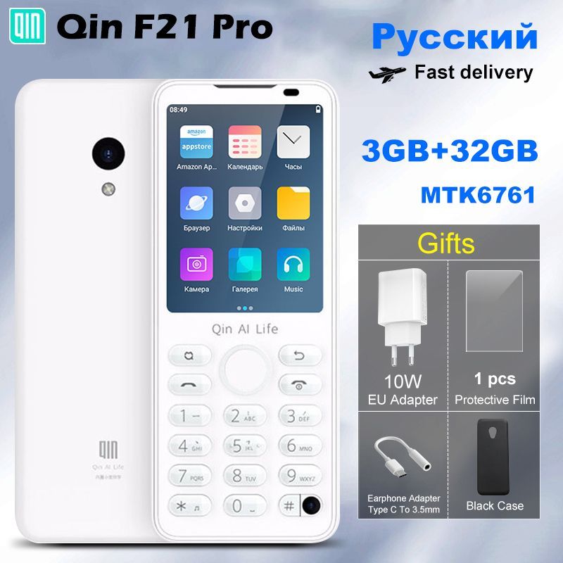 QINМобильныйтелефонF21Pro32GBStandardРусский,белый