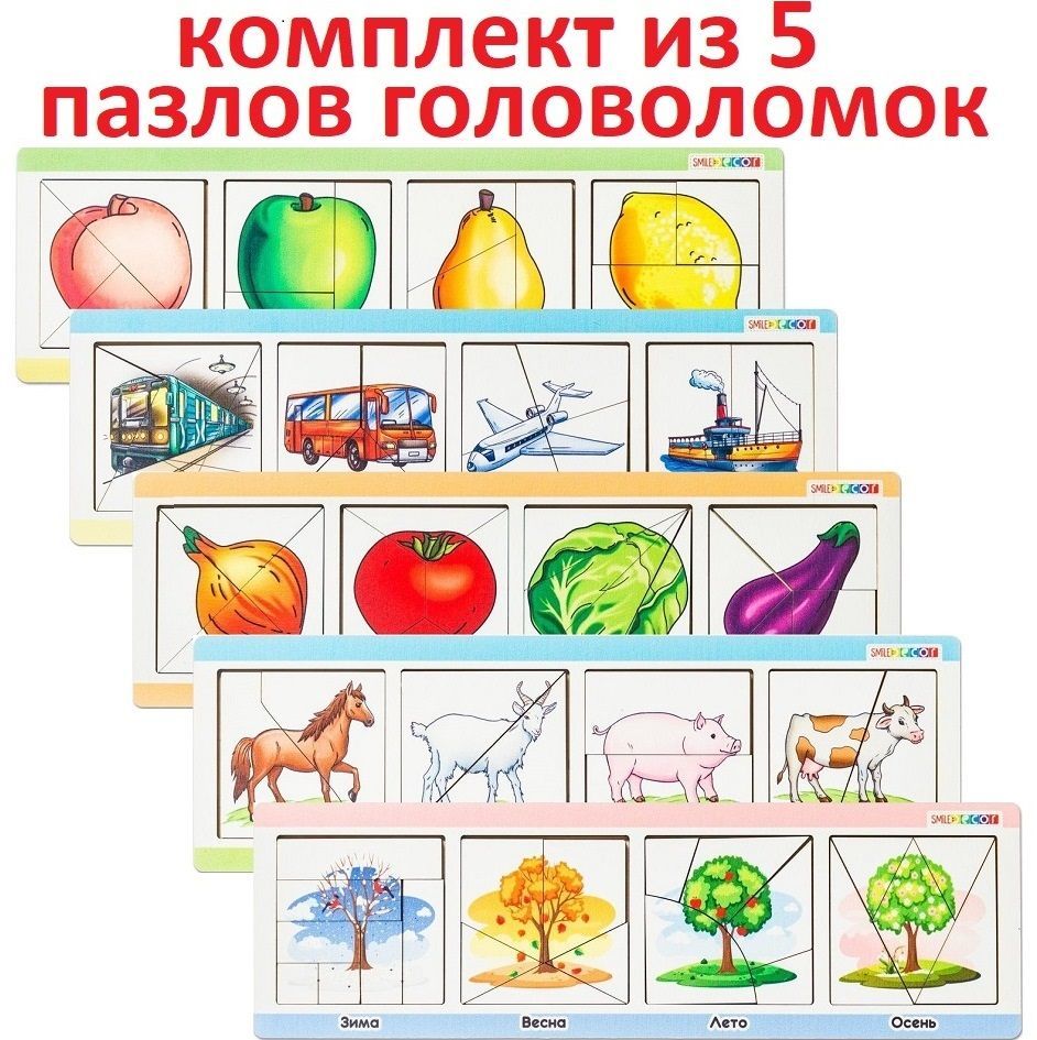 Комплект из 5 головоломок 