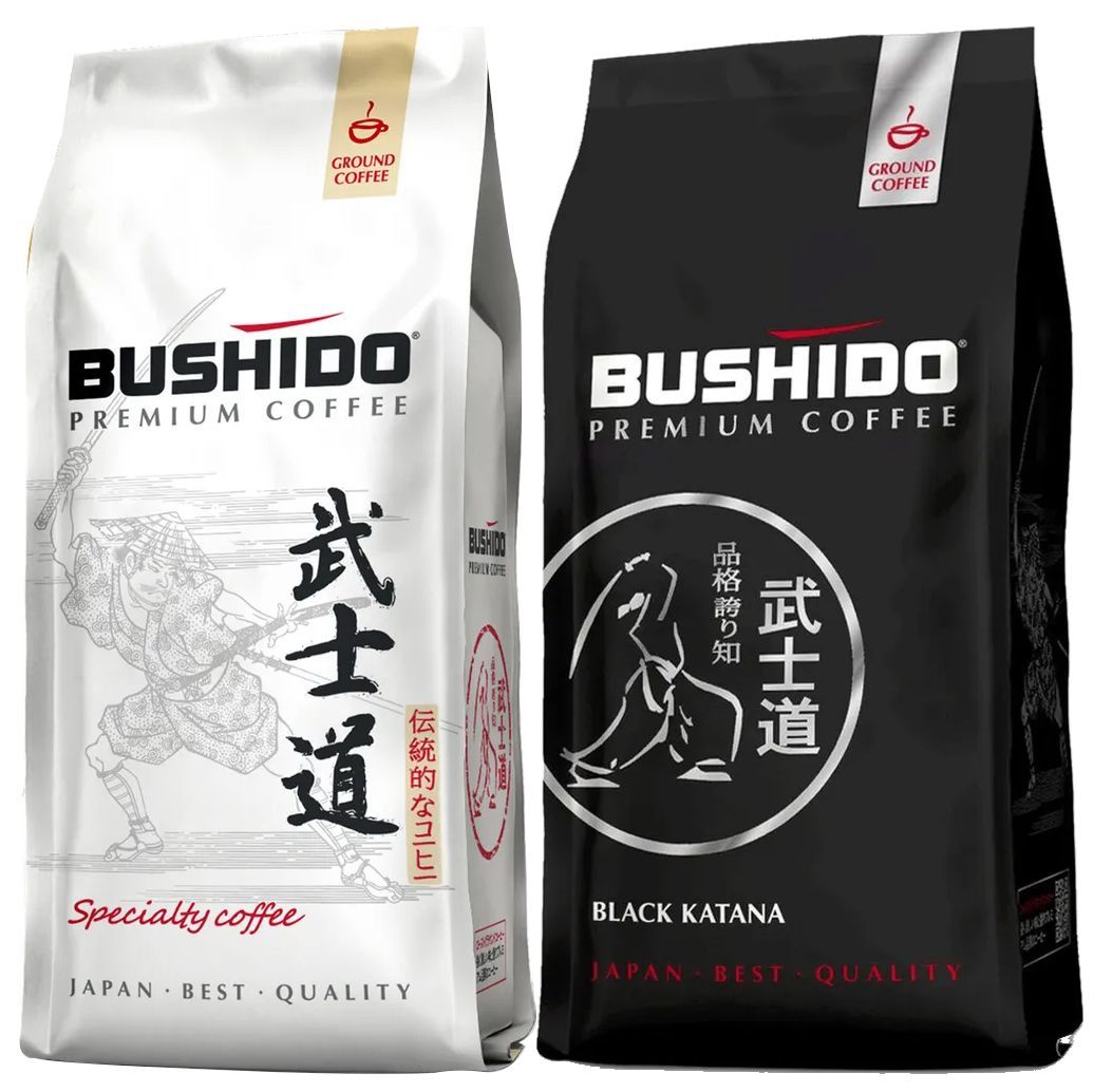 Кофе bushido black. Бушидо кофе в зернах Блэк катана. Бушидо 100гр Блэк катана.