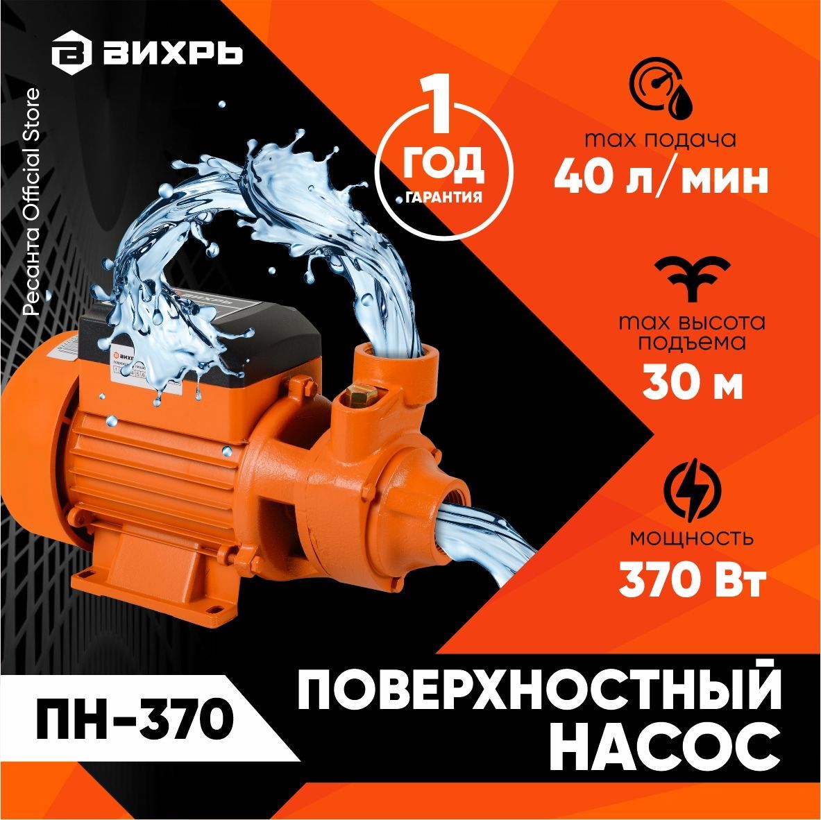 Насос вихрь пн 650