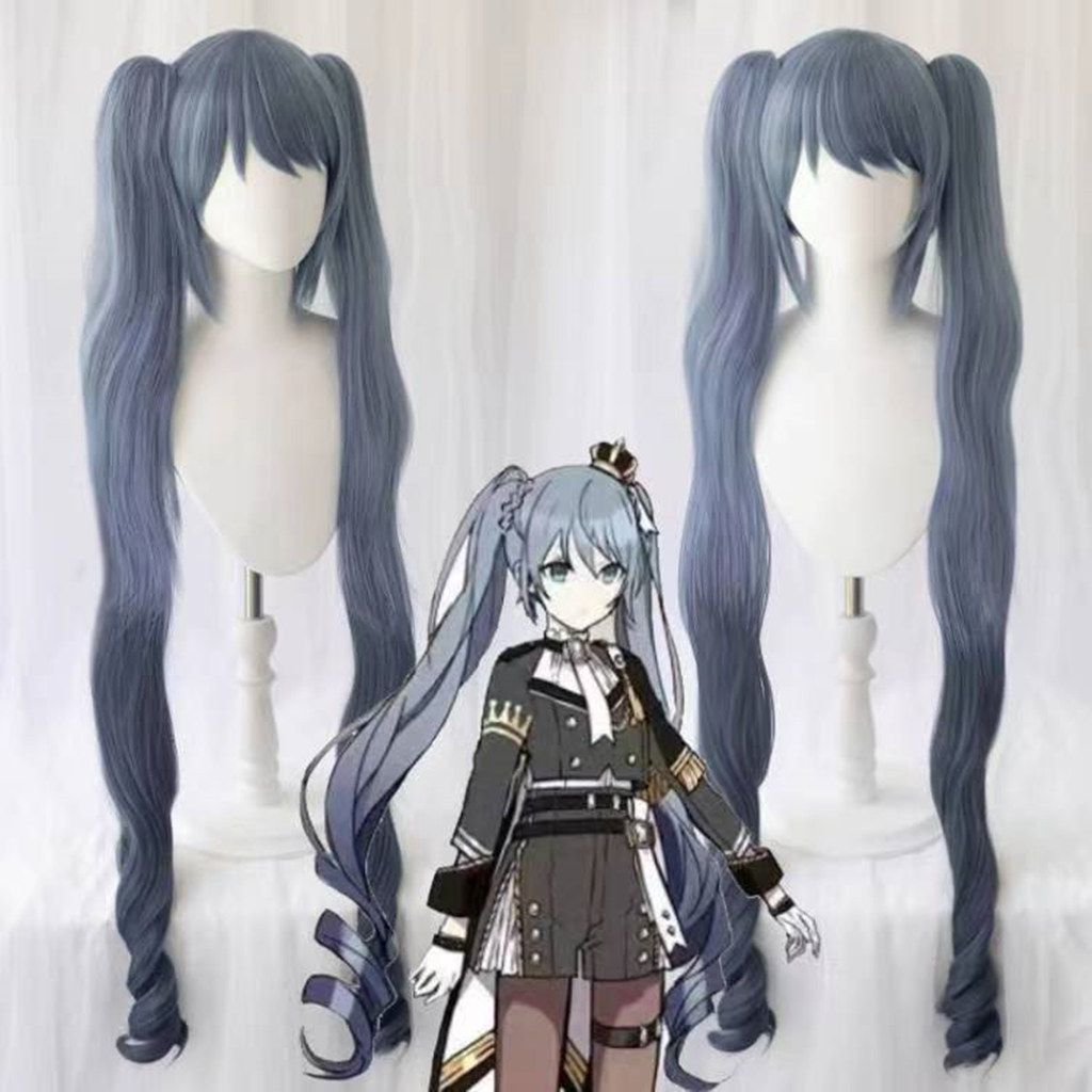 Anime Manga Hatsune Miku Halloween Carnival Party Cosplay Wig мультфильм аниме  косплей парик - купить по доступным ценам в интернет-магазине OZON  (1367480374)