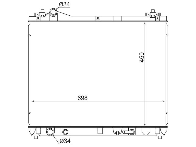 SATРадиаторSuzukiGrandVitara(СузукиГрандВитара)2005-2016,SK0006-J20A-2R