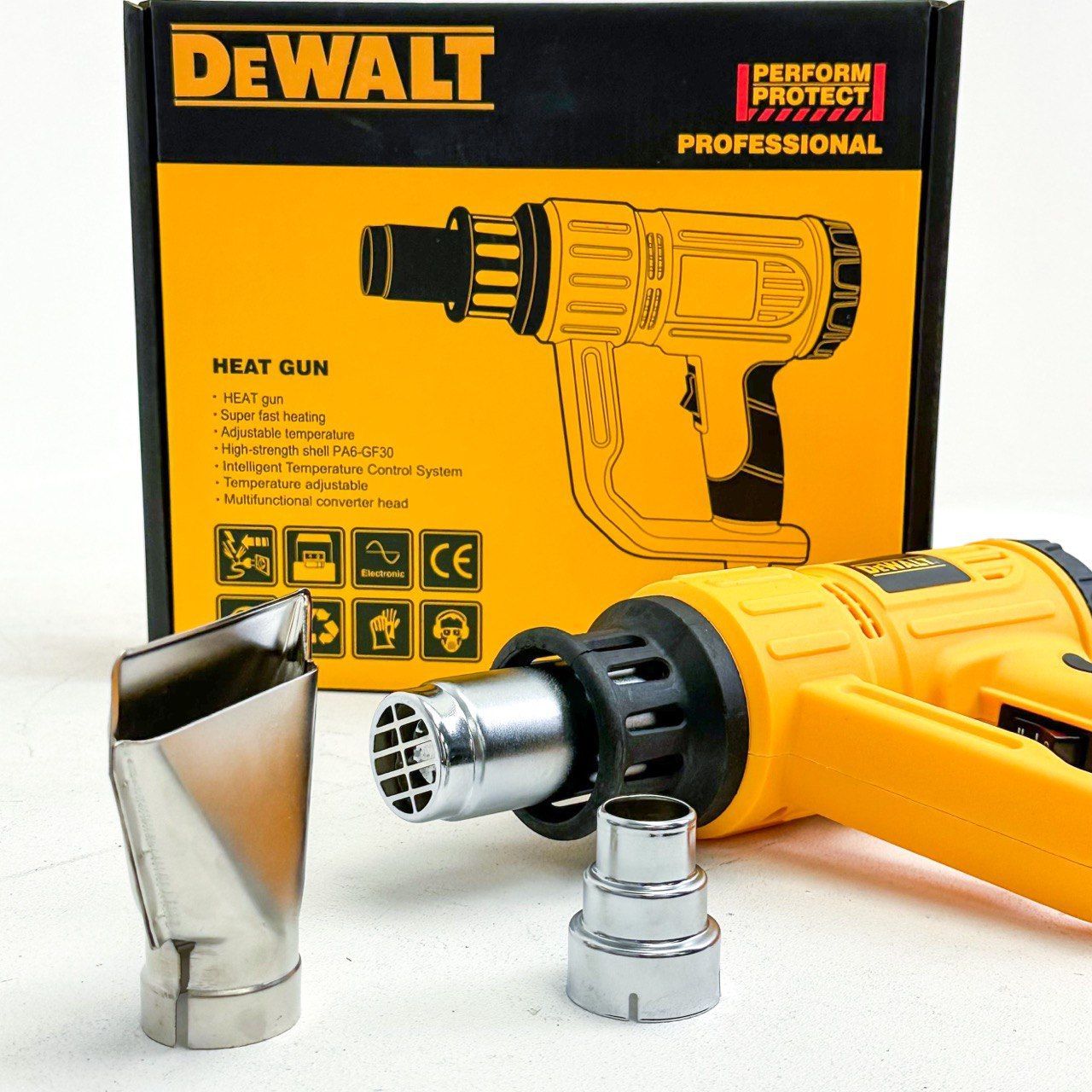 Строительный фен цифровой 1600В Dewalt 746