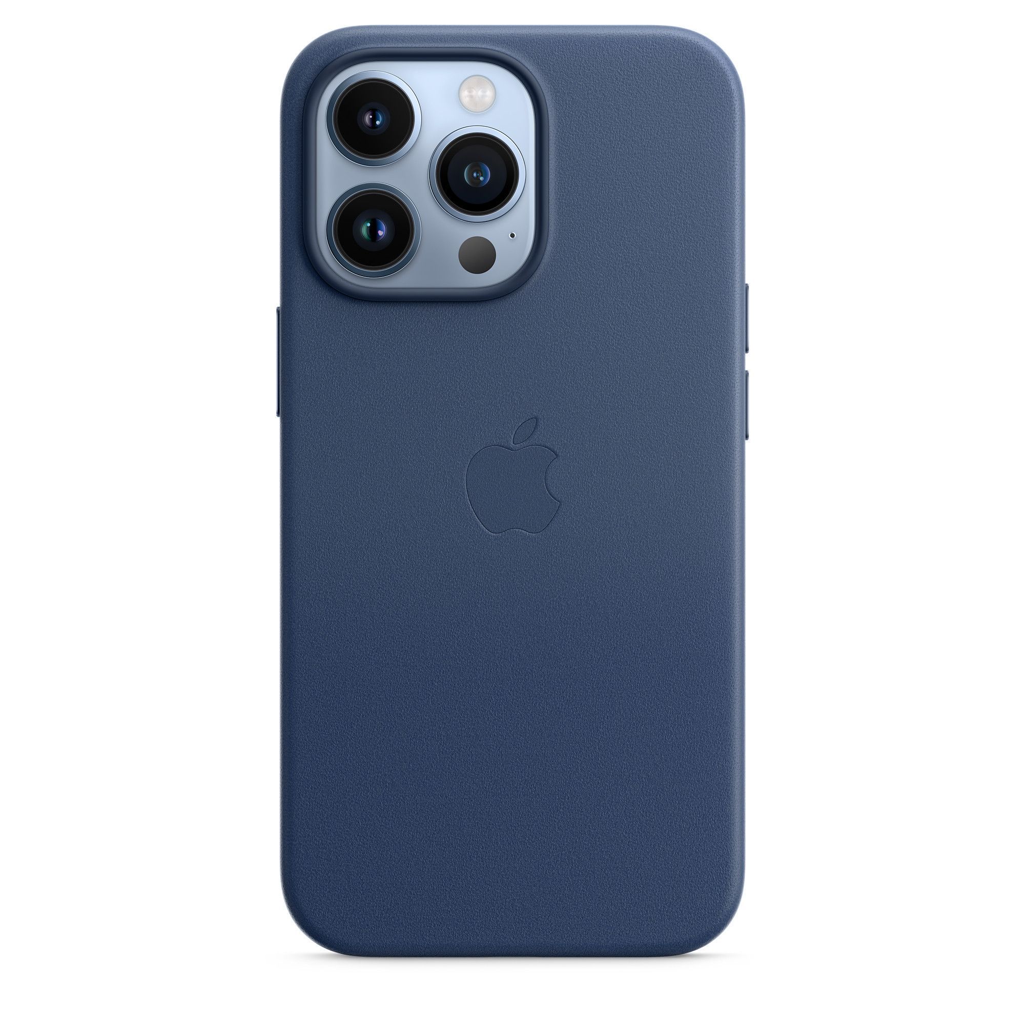 ЧехолкожаныйдляAppleiPhone13ProMax/LeatherCasewithMagSafe/AbyssBlue