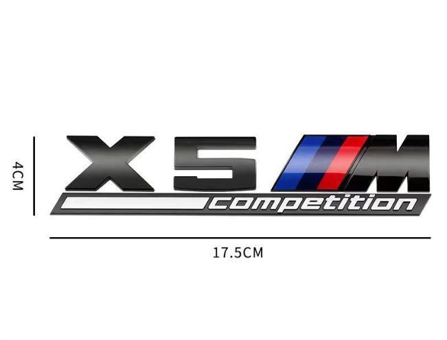 Эмблема/шильдик на багажник BMW X5М Competition Цвет: Черный глянец