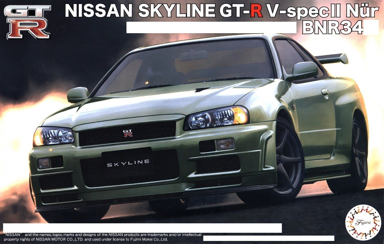 Fujimi Skyline GT-R V-Specll Nur W/NISMO BNR34 Модель для сборки, 1/24