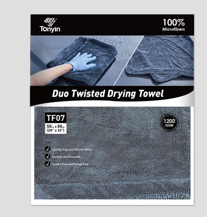 TF07 Автополотенце для сушки 50*80 DUO TWISTED DRYING TOWEL TONYIN