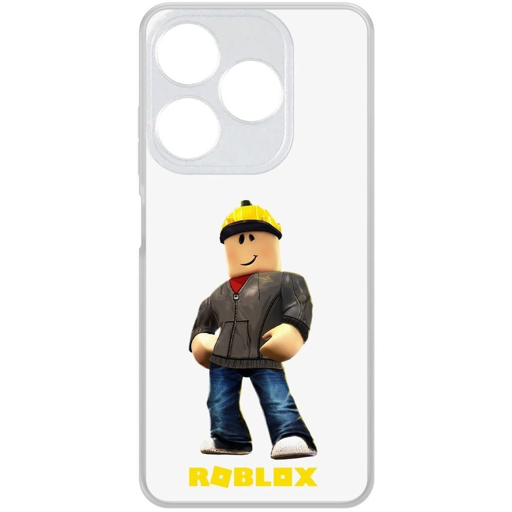 Чехол-накладка Krutoff Clear Case Roblox - Строитель для TECNO Spark 10 -  купить с доставкой по выгодным ценам в интернет-магазине OZON (1136261315)