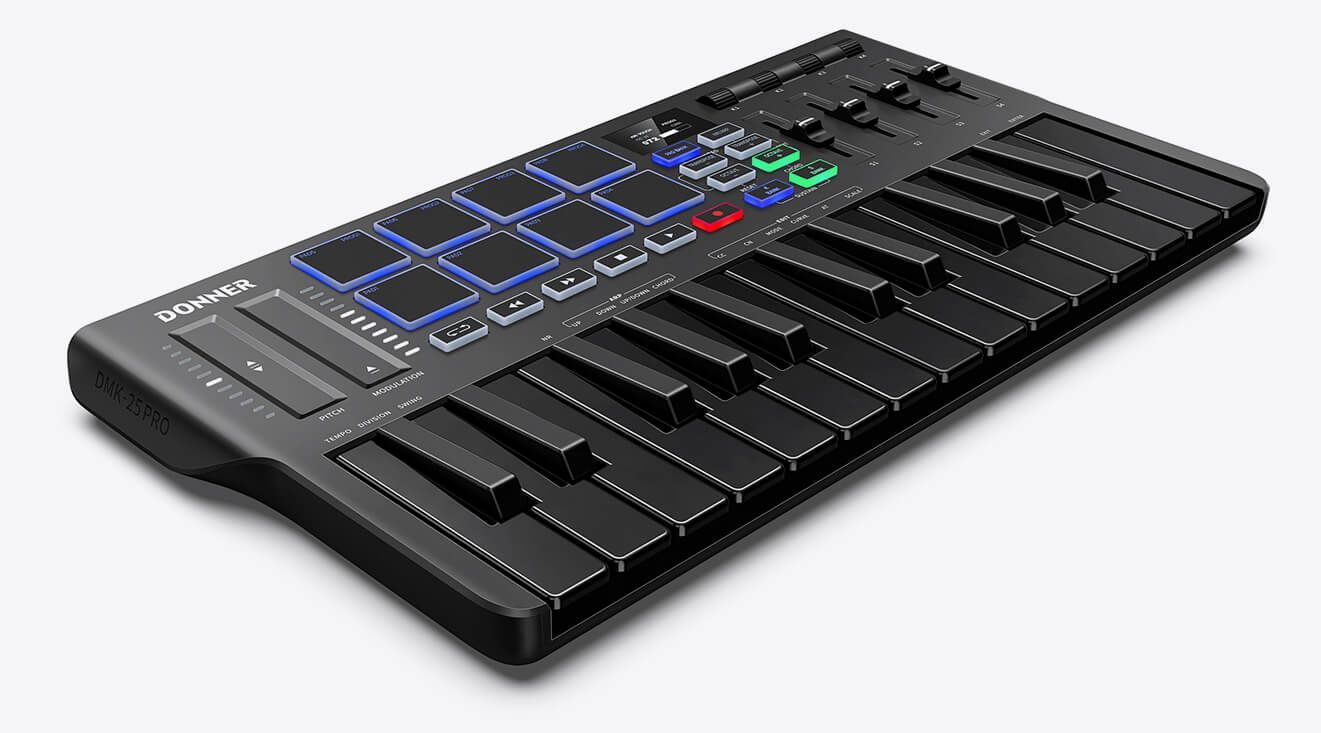 MIDI-клавиатура Donner DMK- 25 Pro USB, 25 клавиш